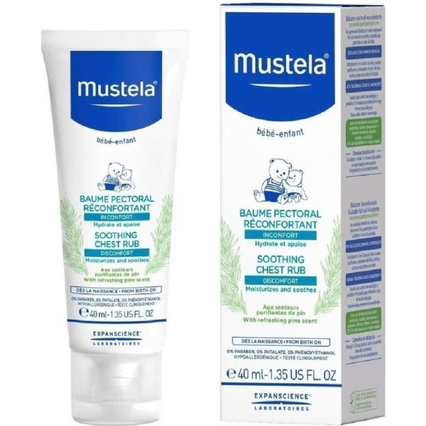 Hydration - Baby Oil Mustela – Soothing Chest Rub 40ml Mustela - Gentle Cleansing Gel with Mild Foaming 100ml or Hydra Bébé Body Lotion 100ml