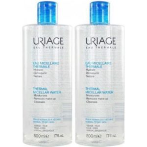 Uriage – Eau Thermale Eau Micellaire Καθαριστική Λοσιόν Προσώπου και Ματιών για την Κανονική προς Ξηρή Επιδερμίδα 2x500ml Γυναίκα Uriage – Eau Thermale Eau Micellaire Καθαριστική Λοσιόν Προσώπου και Ματιών για την Κανονική προς Ξηρή Επιδερμίδα 2x500ml