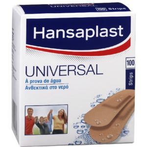 ΑΝΑΛΩΣΙΜΑ ΑΙΣΘΗΤΙΚΗΣ Hansaplast Universal Οικογενειακό Πακέτο Ανθεκτικά στο Νερό 3cm x 7.2cm Ref:45677 100τμχ
