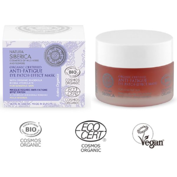 Γυναίκα Natura Siberica – Organic Certified Anti-Fatigue Eye Patch Mask Πιστοποιημένη Οργανική Μάσκα Ματιών Κατά της Κόπωσης με Εφέ Patch 50ml