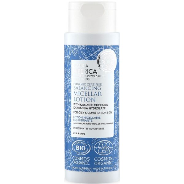 Face Care Natura Siberica – Organic Certified Balancing Micellar Lotion with Sophora Khakasia Hydrolate for Oily Combination Skin 150ml