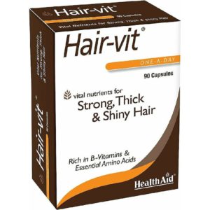 Βιταμίνες Health Aid – HairVit Συνδυασμός Βιταμινών και Μετάλλων για τα Μαλλιά 90 καψ.