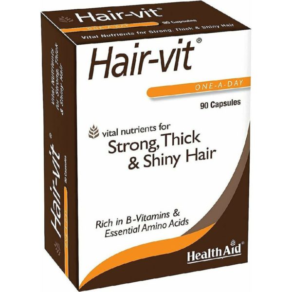 Περιποίηση Μαλλιών-Άνδρας Health Aid – HairVit Συνδυασμός Βιταμινών και Μετάλλων για τα Μαλλιά 90 καψ.