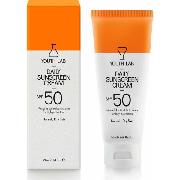 Άνοιξη Youth Lab – Daily Sunscreen Cream SPF50 50ml Αντηλιακή Κρέμα Προσώπου Με Χρώμα Κανονικό και Ξηρό Δέρμα Youth Lab - Sun Protection