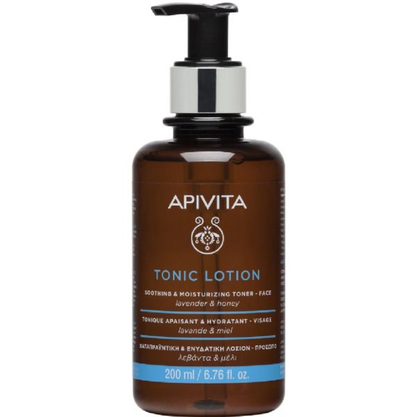 Face Care Apivita – Tonic Lotion Soothing and Moisturizing with Lavender and Honey 200ml Apivita Cleansing Promo