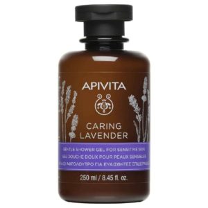 Body Shower Apivita – Caring Laventer Gentle Shower Gel for Sensitive Skin 250ml
