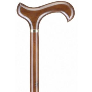 Canes Alfacare – Wooden Walking Stick Derby Brown Handle AC-828