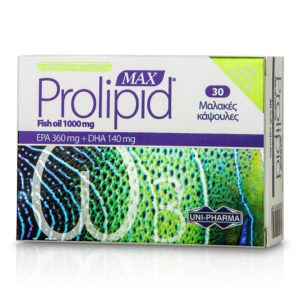 Heart - Circulatory System Uni-Pharma – Prolipid Max Fish Oil 1000mg 30 softcaps