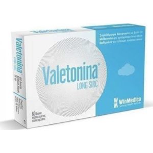 Βότανα WinMedica – Valetonina Long Sirc Βαλεριάνα και Μελατονίνη για την Αϋπνία 60 Ταμπλέτες