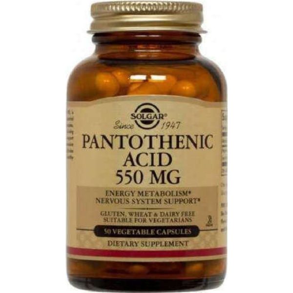 Αντιμετώπιση Solgar – Pantothenic 550mg Αντιστρές Αλλεργίες Ρευματοειδής Αρθρίτιδα 50 κάψουλες