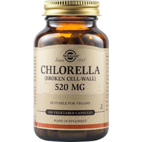 Αντιμετώπιση Solgar – Chlorella 520mg Χλωρέλλα Συμπλήρωμα Διατροφής για Αποτοξίνωση & Τόνωση του Οργανισμού 100veg.caps