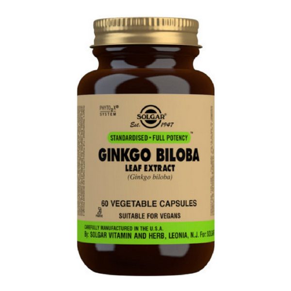 Αντιμετώπιση Solgar – Ginkgo Biloba Leaf Extract για τις Εγκεφαλικές Λειτουργίες 60Veg.Caps