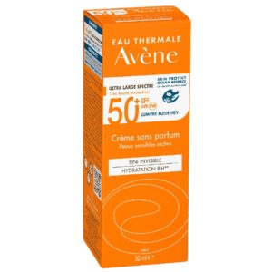 Αντηλιακά Προσώπου Avene – Cream Solaire Sans Parfum SPF50+ Αντηλιακή Κρέμα Προσώπου Χωρίς Άρωμα για το Ξηρό Ευαίσθητο Δέρμα 50ml SunScreen