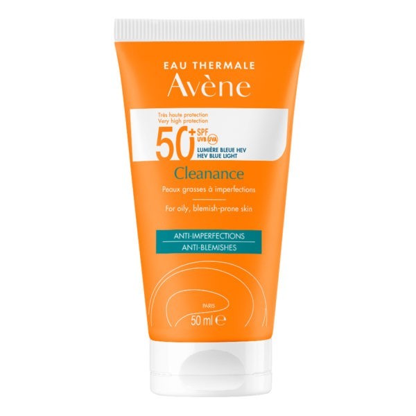 Άνοιξη Avene – Cleanance Solaire Spf50+ Αντηλιακό Προσώπου Λαιμού Πολύ Υψηλής Προστασίας για το Ευαίσθητο Λιπαρό Δέρμα με Ατέλειες 50ml SunScreen