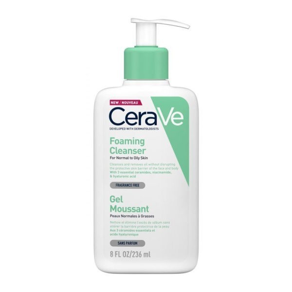 Cleansing-man CeraVe – Foaming Cleanser Gel Face and Body for Normal and Oily Skin 236ml CERAVE - Cleanser 8oz