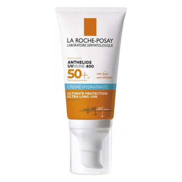 Άνοιξη La Roche Posay – Anthelios UVMune 400 Ενυδατικό Αντηλιακό Προσώπου Χωρίς Άρωμα SPF50+ 50ml SunScreen