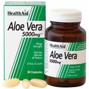 Αντιμετώπιση Health Aid – Aloe Vera 5000mg Συμπλήρωμα Διατροφής για το Γαστρεντερικό Σύστημα & το Δέρμα 30caps