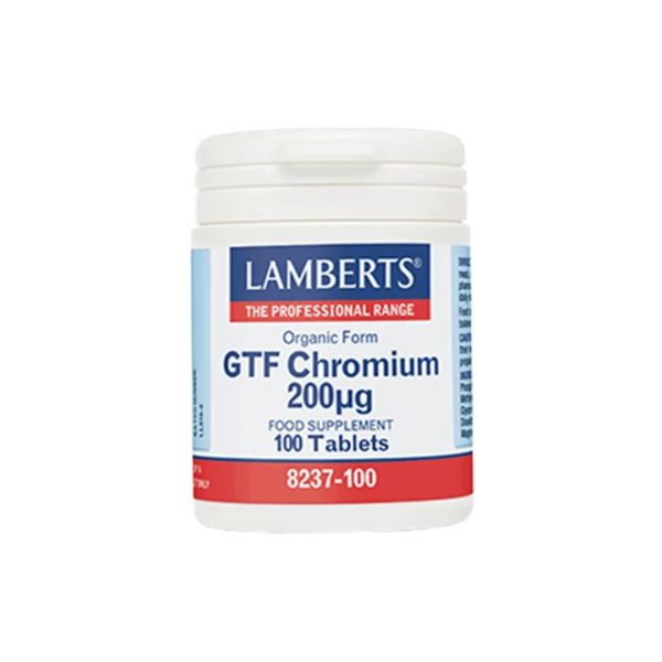 Food Supplements Lamberts – Chromium GTF 200mg 100 tabs