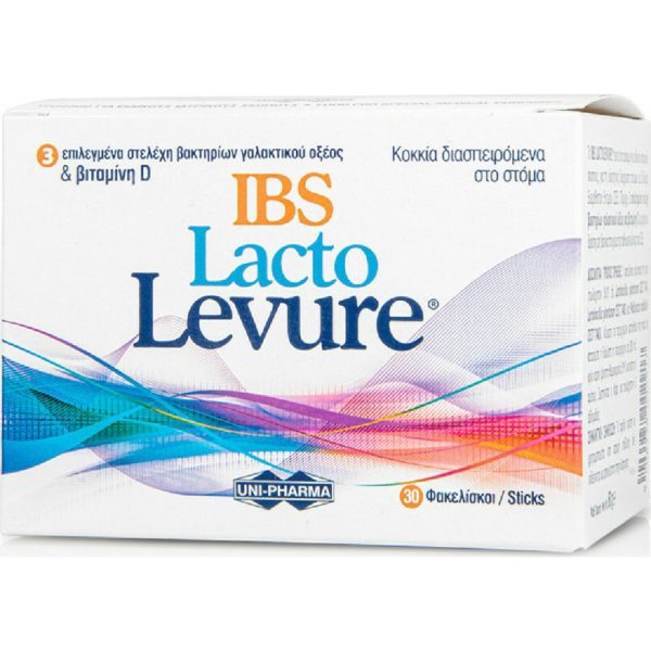 Αντιμετώπιση Uni-Pharma – Lacto Levure IBS Συμπλήρωμα Προβιοτικών για Άτομα με Σύνδρομο Ευερέθιστου Εντέρου 30 Φακελίσκοι