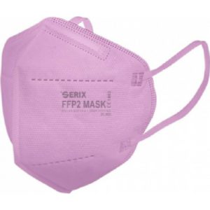 > STOP COVID-19 < Serix – Protective Mask 5 Layers FFP2 Pink 1pc