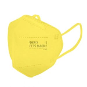 > STOP COVID-19 < Serix – Protective Mask 5 Layers FFP2 Yellow 1pc