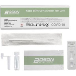 > STOP COVID-19 < Boson Biotech – Rapid SARS-COV-2 Antigen Test Card 1pcs