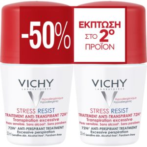 Deodorants-man Vichy – Deodorant Stress Resist Roll-On 72h 2X50ml Vichy - La Roche Posay - Cerave