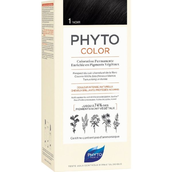 Βαφές Μαλλιών Phyto – Phytocolor 1 Μαύρο 1τμχ phyto