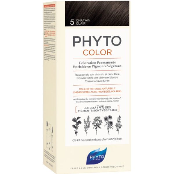 Βαφές Μαλλιών Phyto – Phytocolor 5.0 Καστανό Ανοιχτό 50ml phyto