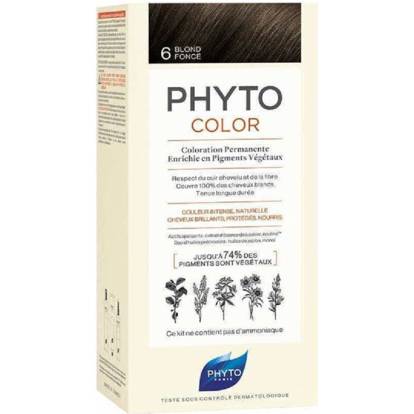 Βαφές Μαλλιών Phyto – Phytocolor 6.0 Ξανθό Σκούρο 50ml phyto