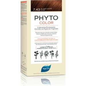 Βαφές Μαλλιών Phyto – Phytocolor 7.43 Ξανθό Χρυσοχάλκινο 50ml phyto