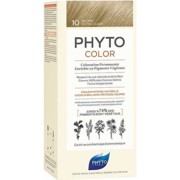 Βαφές Μαλλιών Phyto – Phytocolor 10 Κατάξανθο Πλατινέ 50ml phyto