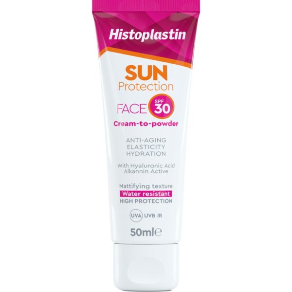 Άνοιξη Heremco – Histoplastin Sun Protection Tinted Face Cream to Powder Medium-Αντηλιακή Κρέμα Προσώπου SPF30 με Χρώμα, 50ml SunScreen