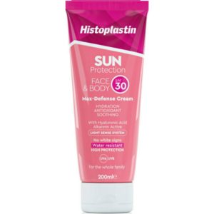 Άνοιξη Heremco – Histoplastin Sun Protection Cream Face & Body-Αντηλιακή Κρέμα SPF30+ για Πρόσωπο και Σώμα, 200ml