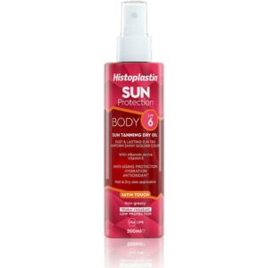 4Εποχές Heremco – Histoplastin Sun Protection Tanning Body Dry Oil Satin-Ξηρό Λάδι Μαυρίσματος SPF 6, 200 ml SunScreen