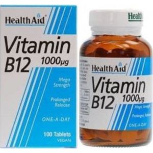 Food Supplements Health Aid – B12 1000mg 100 tablets