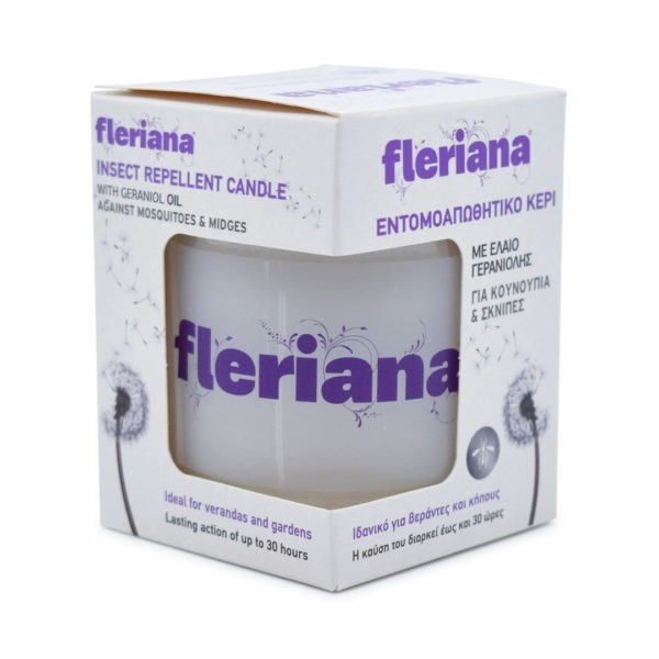 Καλοκαίρι Fleriana – Εντομοαπωθητικό Κερί 130gr FLERIANA - Αντικουνουπικά
