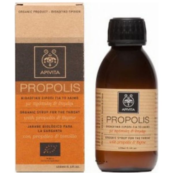 Autumn Apivita – Organic Syrup for the Throat with Propolis and Thyme 150ml apivita