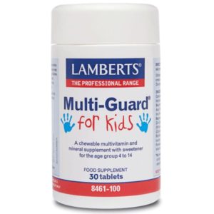 Βιταμίνες Lamberts – Πολυβιταμινούχα Φόρμουλα για Παιδιά 4-14 Ετών – 30tabs Covid-19 Kids Protection