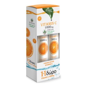 Immune Care Power Health – Vitamin C Stevia 1000mg 24Tabs & Vitamin C Stevia 500mg 20Tabs
