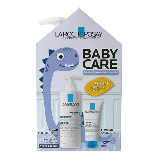 Shampoo - Shower Gels Baby La Roche Posay – Lipikar Baume Light AP+M 400ml & Lipikar Syndet AP+ Cream Wash 100ml La Roche Posay – Lipikar & Cicaplast & Toleriane