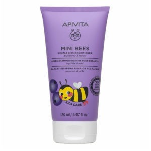 Σαμπουάν - Αφρόλουτρα Παιδικά Apivita – Mini Bees Μαλακτική Κρέμα Μαλλιών για Παιδιά με Μύρτιλο & Μέλι 150ml