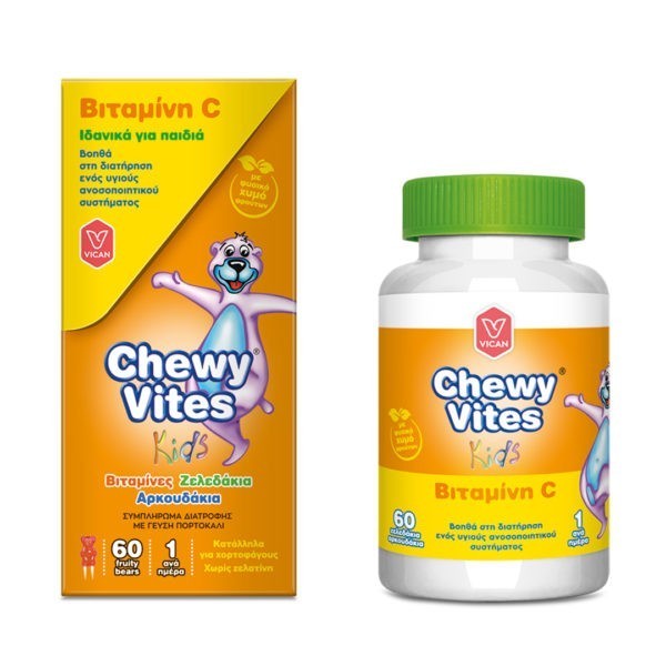 Παιδικές Βιταμίνες Vican – Chewy Vites Kids Vitamin C 60τεμ