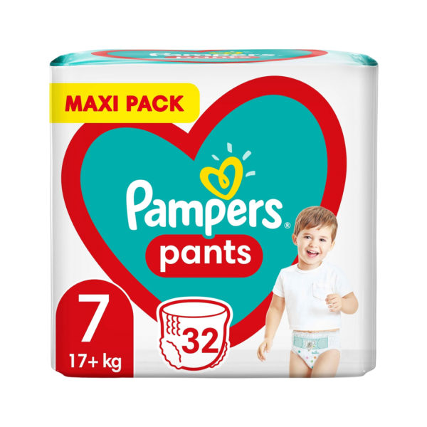 Μαμά - Παιδί Pampers – Pants Πάνα-Βρακάκι No 7 (17+ kg) 32τεμ.
