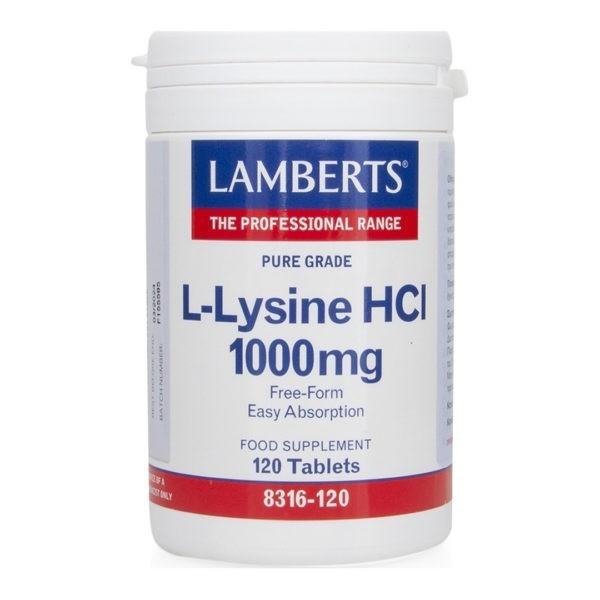Αμινοξέα Lamberts – L-Lysine HCL 1000mg 120 ταμπλέτες