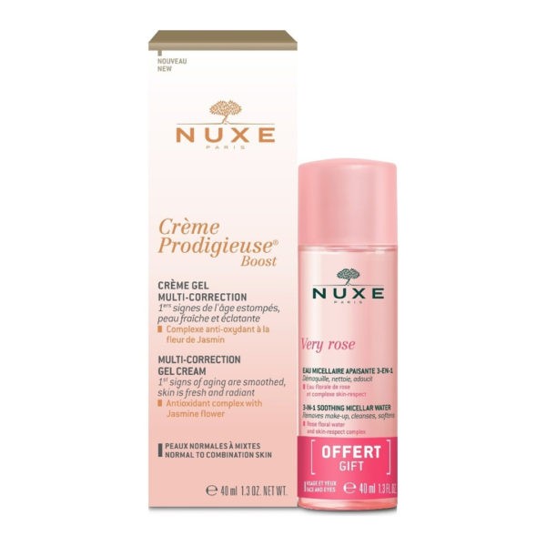 Περιποίηση Προσώπου Nuxe – Creme Prodigieuse Boost Κρέμα Πολλαπλής Δράσης 40ml & Νερό Καθαρισμού 40ml