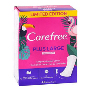 Sanitary Narkins - Tampons Carefree – Plus Large Fresh Pantyliners 48pcs