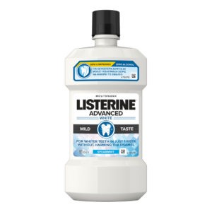 Στοματική Υγιεινή-ph Listerine – Advanced White Στοματικό Διάλυμα με Ήπια Γεύση για Λεύκανση 500ml
