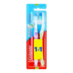 1+1 Δώρο Colgate – Extra Clean Οδοντόβουρτα Μέτρια 1+1