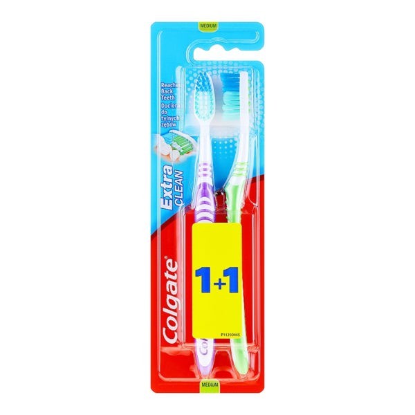 Οδοντόβουρτσες-Ph Colgate – Extra Clean Οδοντόβουρτα Μέτρια 1+1